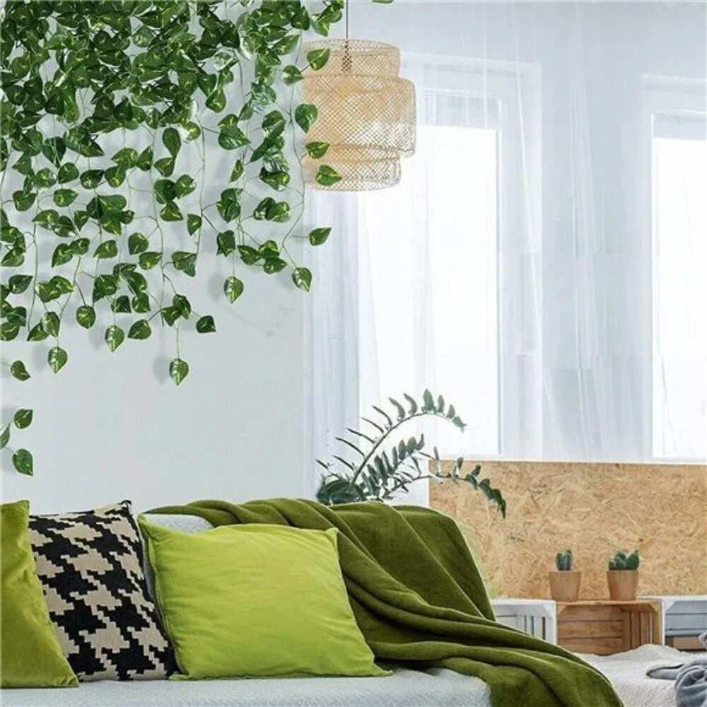 24 Pack 168ft Artificial Ivy Garland Fake Green Vines Wall Room Decor